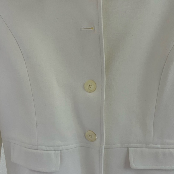 Nordstrom Cream Single-Breasted Spring Coat - Picture 5 of 6
